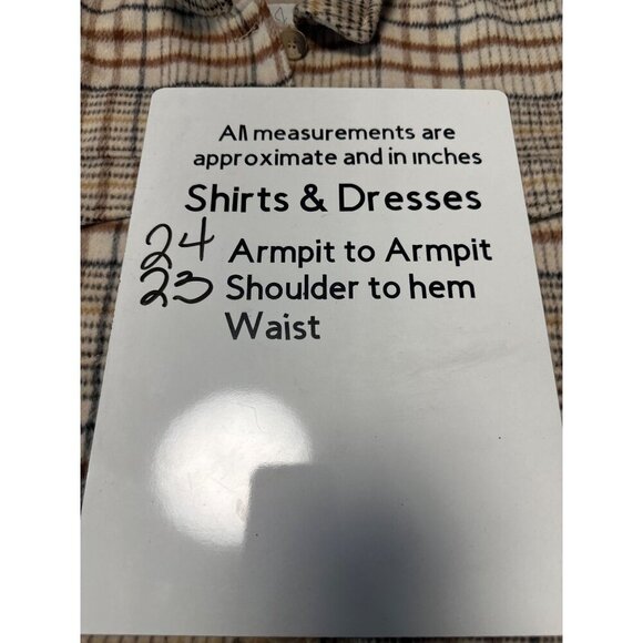 JOIE Plaid Long Sleeve Button Front Flannel Shacket Size XL - Picture 10 of 10